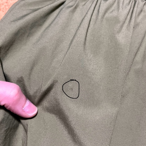 Noble 31 Sleeveless Cotton Blend Button Down Top in Khaki Olive Sz S - Picture 13 of 13